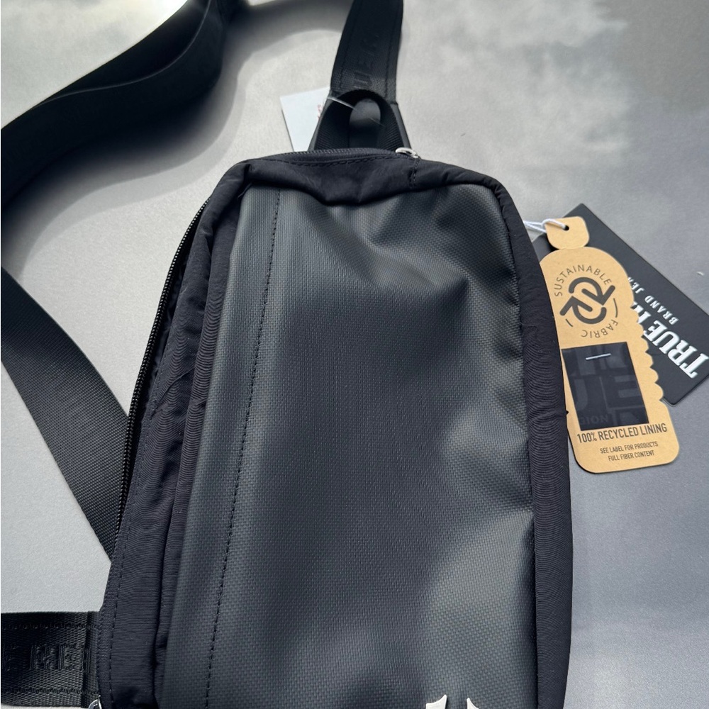 True Religion black sling bag
